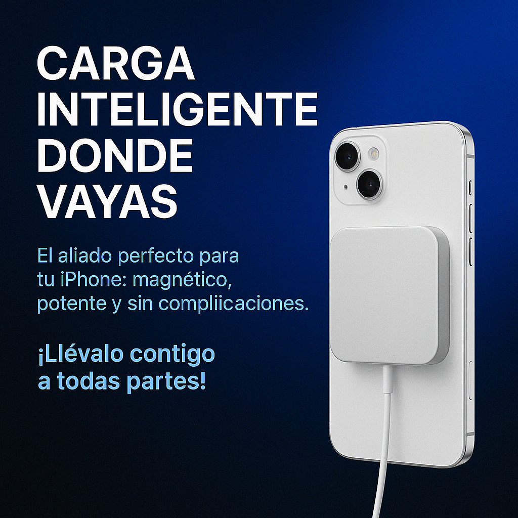 CARGADOR MAGNETICO PARA IPHONE